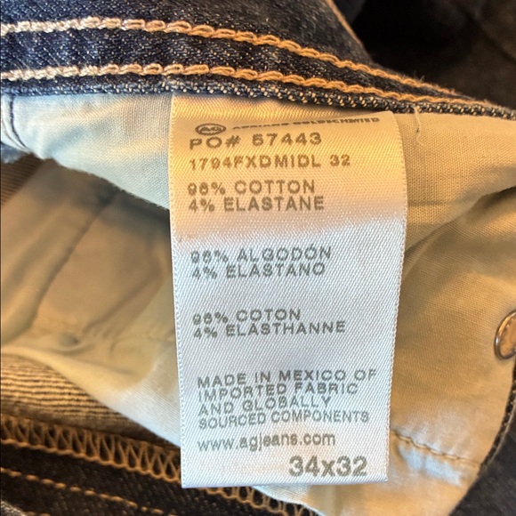 Men's AG Everett Slim Straight Blue Jeans. - Picture 8 of 8